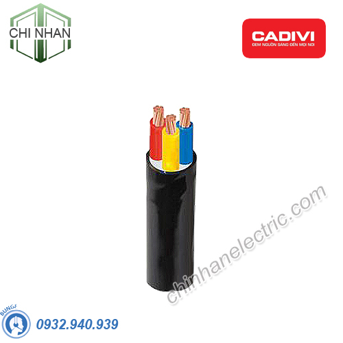 Dây cáp điện 3 lõi Cadivi CVV-3X6 mm2 – 0.6/1kV Cu/PVC/PVC