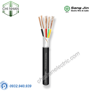 Dây cáp điều khiển 5x0.5mm2 Sangjin - không chống nhiễu - loại 1