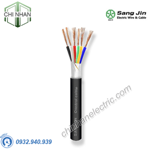 Dây cáp điều khiển 6x0.5mm2 Sangjin - không chống nhiễu - loại 1