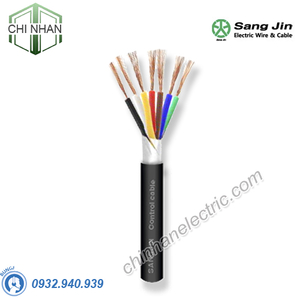 Dây cáp điều khiển 7x0.5mm2 Sangjin - không chống nhiễu - loại 1
