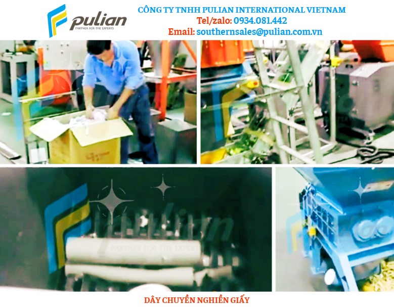DÂY CHUYỀN NGHIỀN GIẤY PHẾ LIỆU - PULIAN