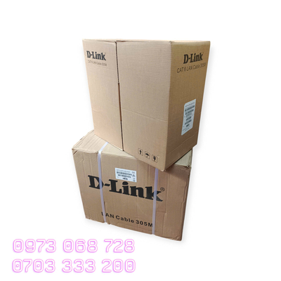 Cáp mạng D-Link CAT6 UTP 23AWG NCB-C6UBLUR-305F1A