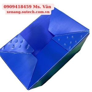 Thùng nhựa PP Đáy Xếp 670x420x485mm