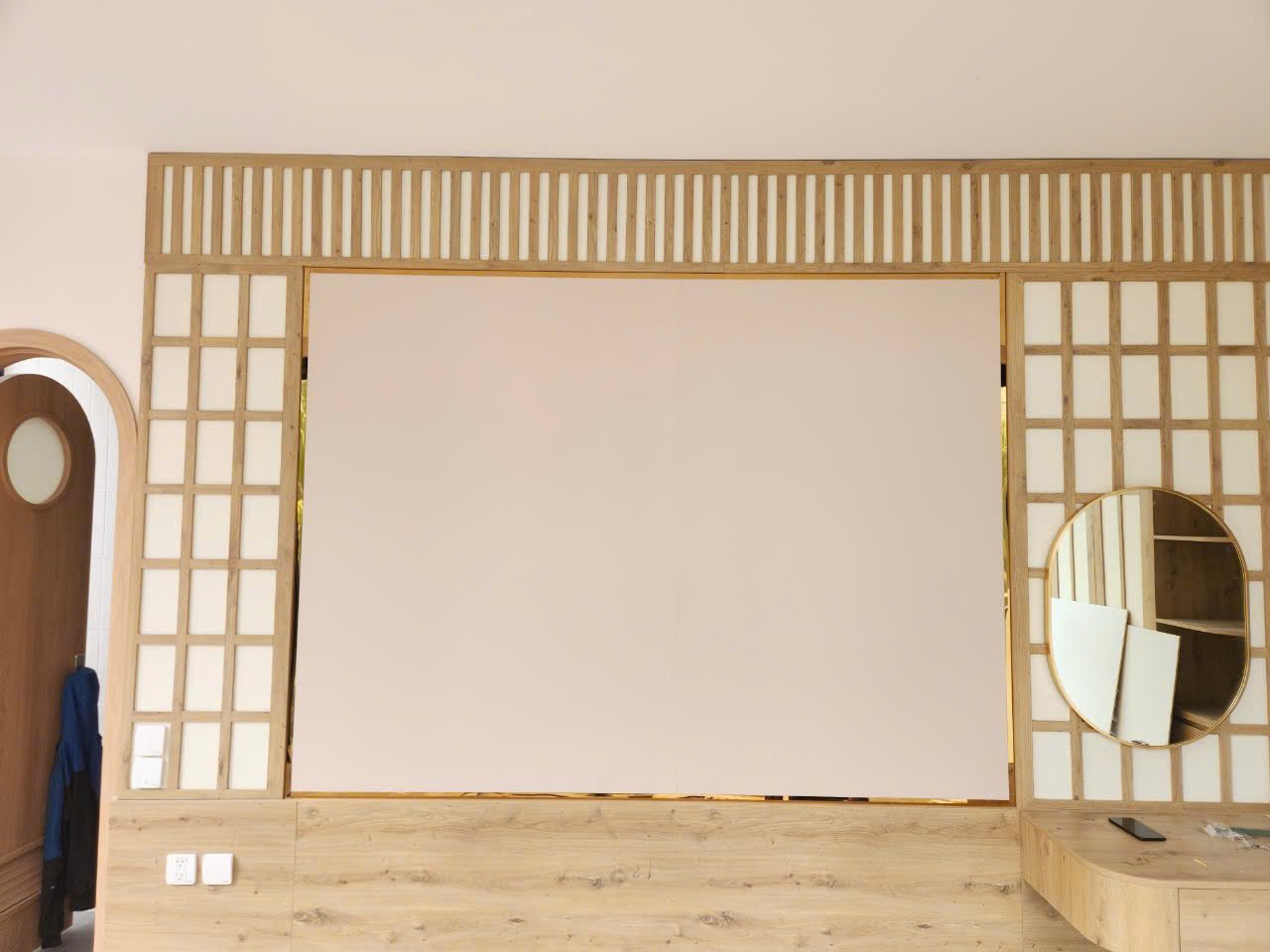 Tấm ốp sợi than tre VÂN VẢI 8mm TẠI THANH HOÁ