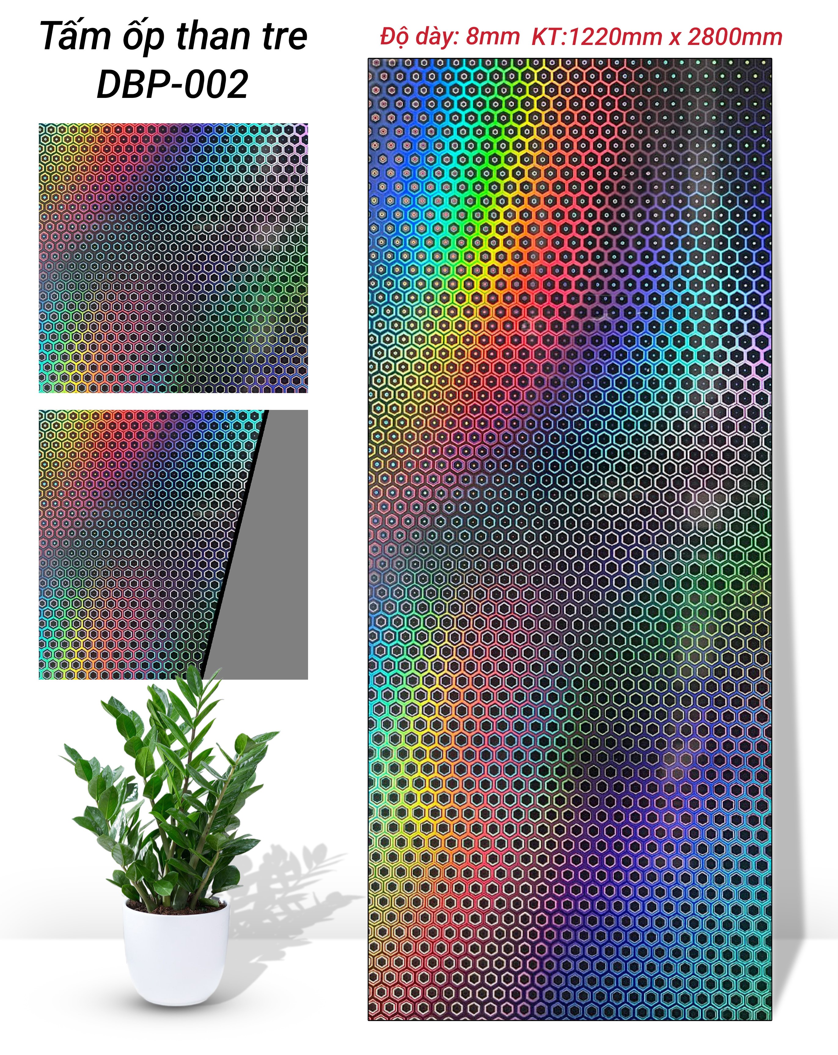 TẤM ỐP THAN TRE PHỦ PET DB CAO CẤP TẠI NHÀ MÁY HÀ NỘI