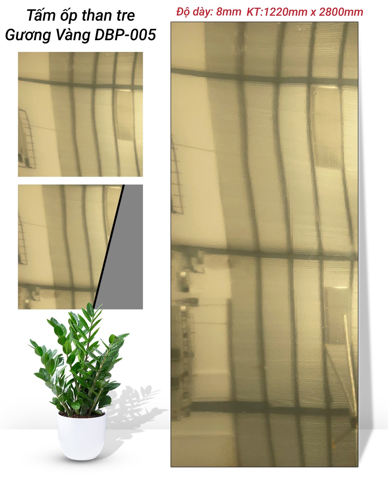TẤM ỐP THAN TRE PHỦ PET DB CAO CẤP TẠI NHÀ MÁY HÀ NỘI