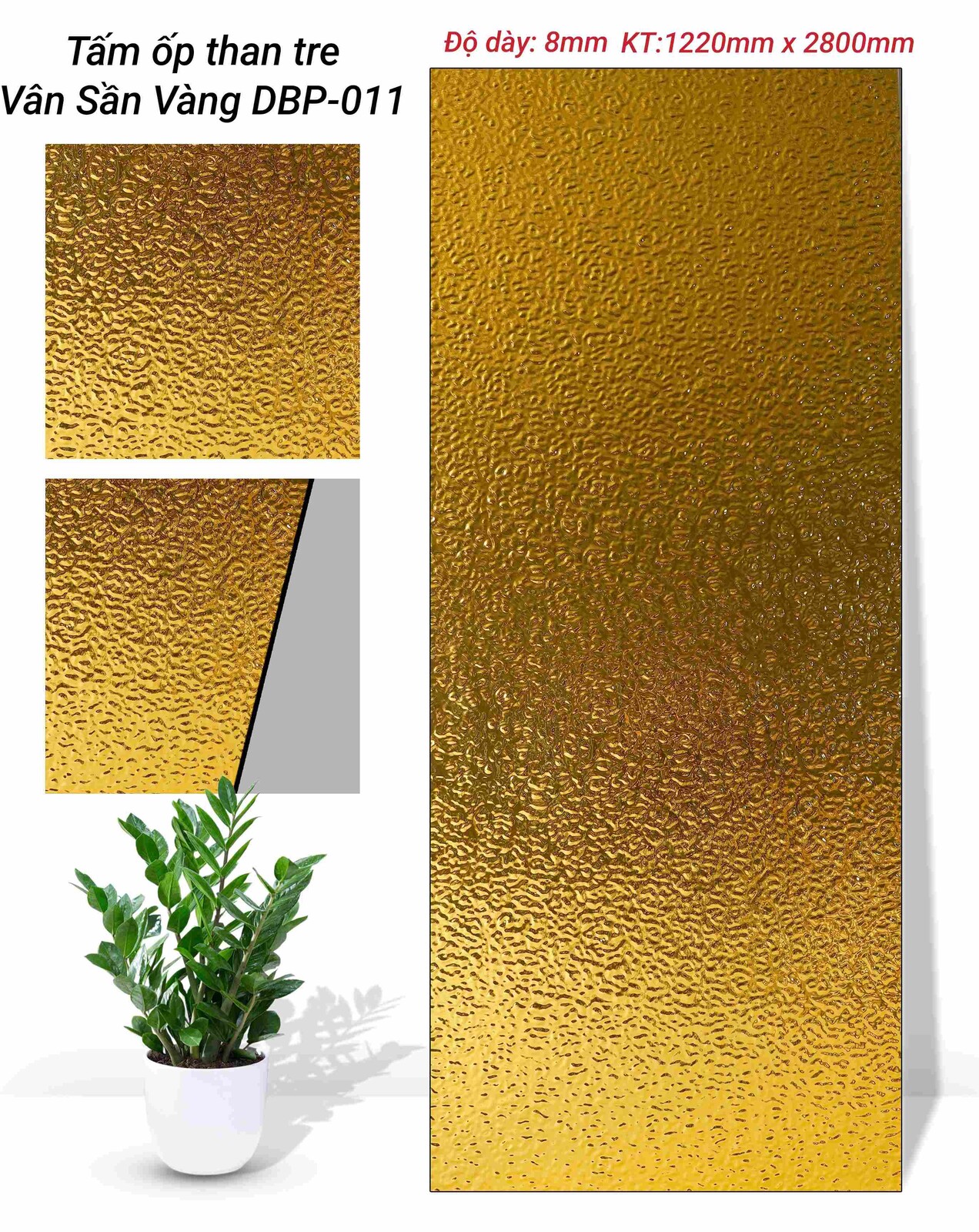 TẤM ỐP THAN TRE PHỦ PET DB CAO CẤP TẠI NHÀ MÁY HÀ NỘI