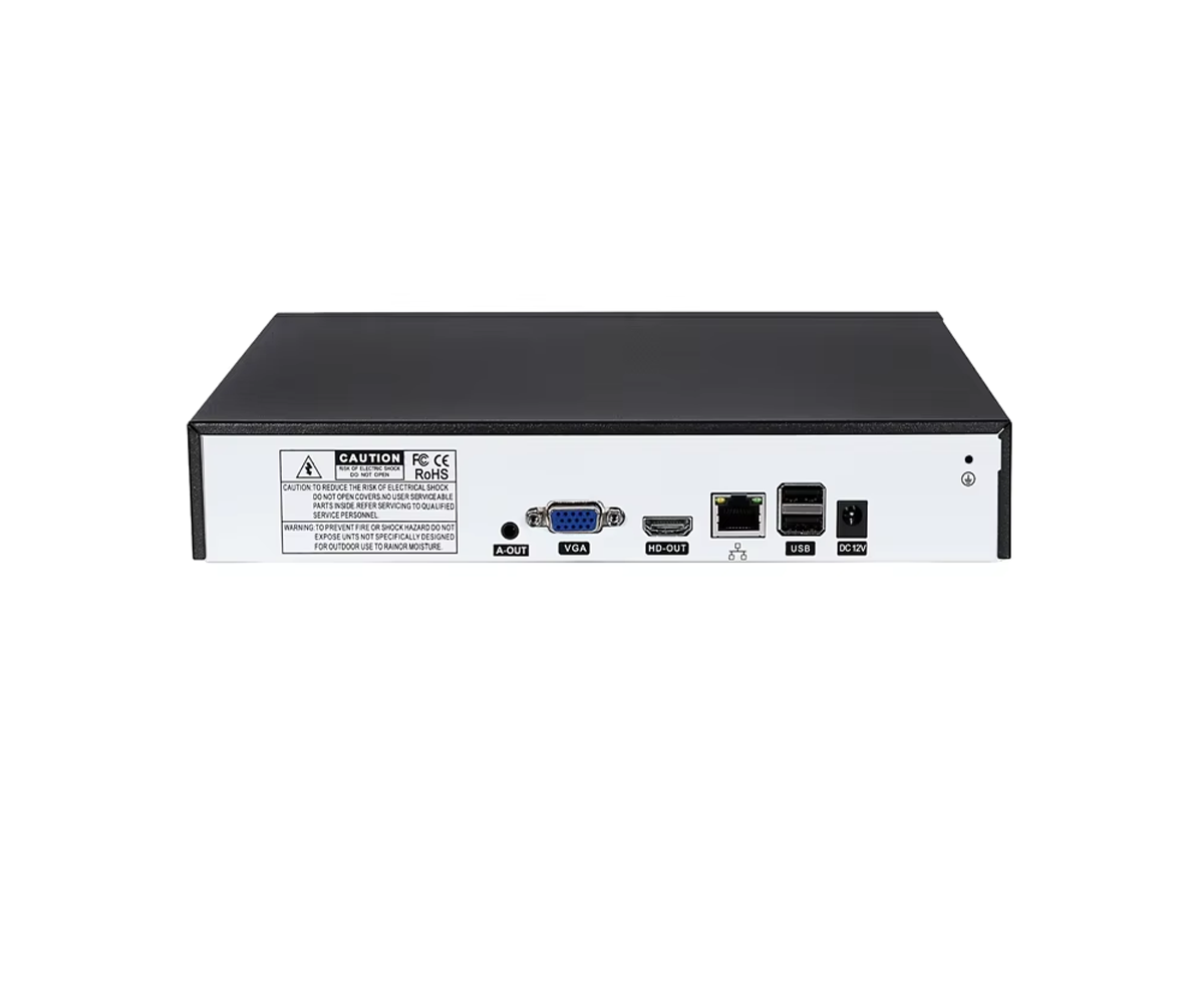 DC12V Auido H.265+ 8MP 4K 16CH 16 Channel Face Detection Onvif CCTV DVR NVR Surveillance Video Recorder Security System