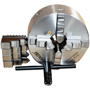 K12-160 Mâm cặp máy tiện 4 chấu tự định tâm 160mm, đầu kẹp máy tiện 4 chấu 1 tấc 6, lato máy tiện 4 chấu, mâm cặp tự tâm