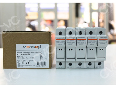 ĐẾ CẦU CHÌ MERSEN Đế cầu chì 10x38mm 1000VDC 32A CUS101HEL