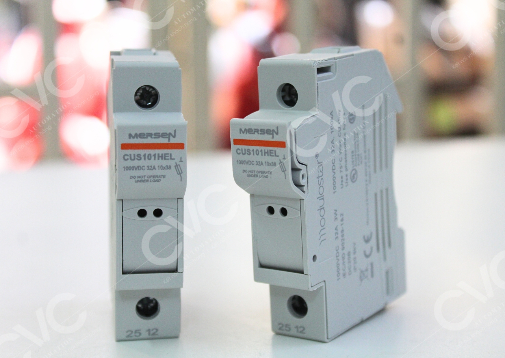 ĐẾ CẦU CHÌ MERSEN Đế cầu chì 10x38mm 1000VDC 32A CUS101HEL