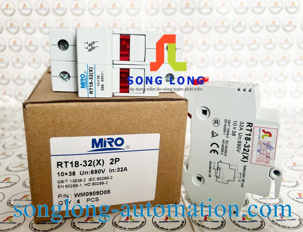 ĐẾ HỘP CẦU CHÌ MIRO RT18-32(X) 2P