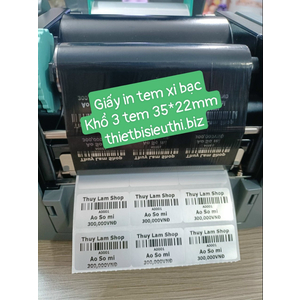 Mực in mã vạch Resin khổ 110*300mm dùng in tem xi bạc, tem pvc trang sức.