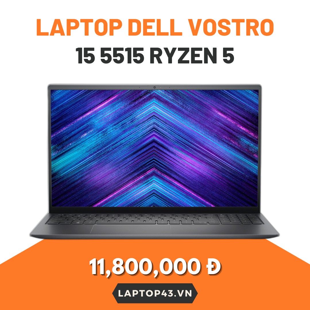 Dell Vostro 15 5515 (Ryzen 5-5500U 12 (CPU 2.1Ghz) , 8GB, 256GB, Radeon Graphics, 15.6'' FHD)