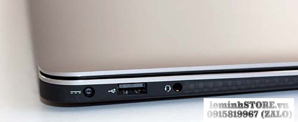 Cạnh trái Dell XPS L322x với các cổng kết nối chính