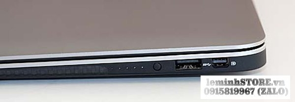 Cạnh phải Dell XPS L322x với Mini DisplayPort và USB tốc độ cao