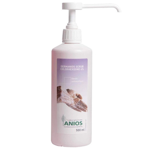 Dung dịch dùng trong rửa tay phẫu thuật Dermanios Scrub Chlorhexidine 4% (500 ml, 1 lít, 5 lít)