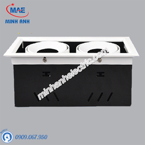 Đèn Downlight Mặt Vuông Đôi MPE