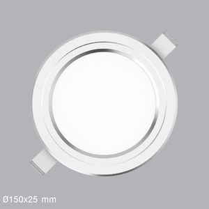 Đèn Led Panel Tròn Âm Trần RPL 12W viền bạc
