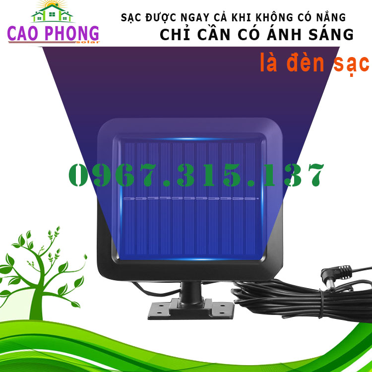 Đèn năng lượng mặt trời 35W cảm ứng thông minh 160 LED COB