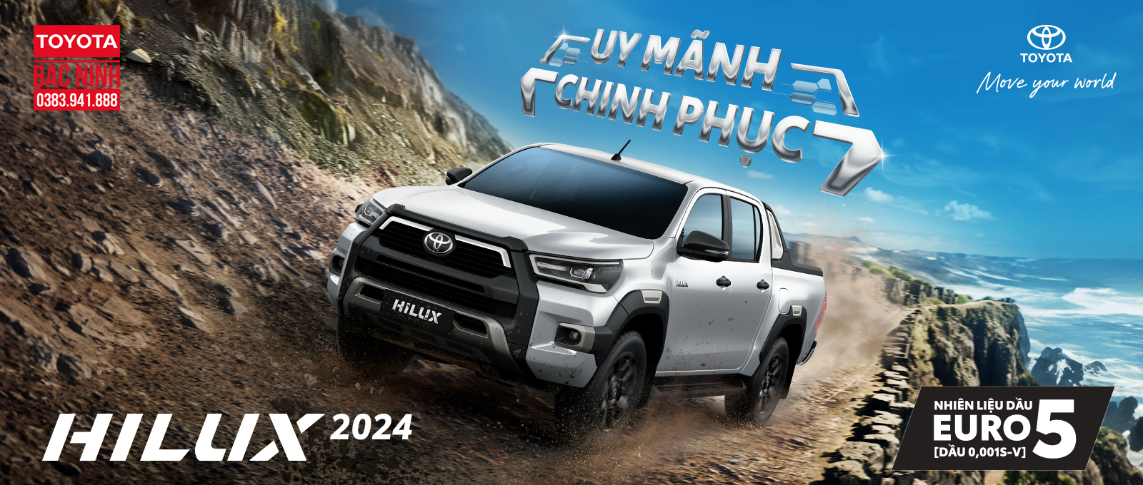 Toyota Việt Nam giới thiệu Hilux phiên bản nâng cấp 2024 – “Uy mãnh chinh phục”