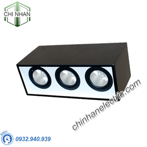 Đèn LED Downlight Gắn Nổi Chiếu Sâu 3x15W 350x125 - DFB3151 - Duhal