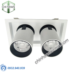 Đèn LED Downlight Chiếu Điểm 2x15W 210x112 - DFC2152 - Duhal