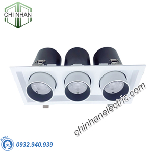 Đèn LED Downlight Chiếu Điểm 3x30W 362x137 - DFC3301 - Duhal