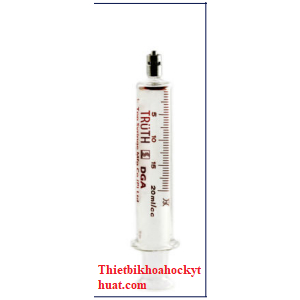 Xi lanh thuỷ tinh DGA, bơm tiêm thuỷ tinh DGA, bơm tiêm ngành điện DGA 20ml