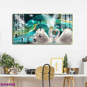 ​​​​​​​Đồng Hồ Tranh Treo Tường Thiên Nga Đôi