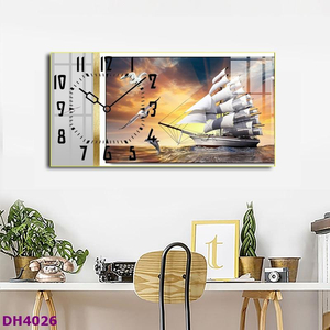 ​​​​​​​Đồng Hồ Tranh Treo Tường Thiên Nga Đôi