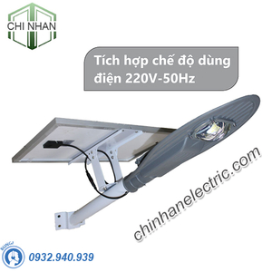 Đèn Đường LED Năng Lượng Mặt Trời 50W/12h (Có sạc AC 220V) - DHL0503 - Duhal