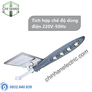 Đèn Đường LED Năng Lượng Mặt Trời 200W/12h (Có sạc AC 220V) - DHL2003 - Duhal