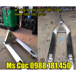 Xe nâng tay 2 tấn mạ kẽm nhập khẩu giá gốc