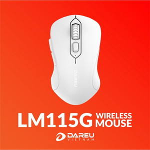 Mouse Không Dây DAREU LM115G ( Trắng )