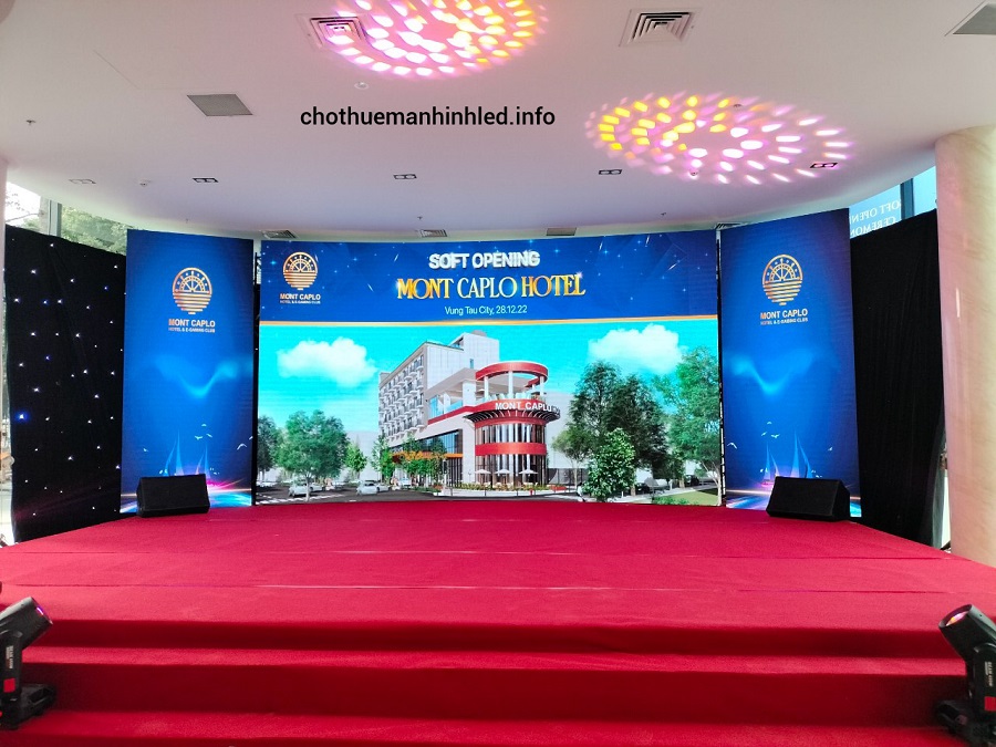 Địa Điểm Cho Thuê Màn Hình Led Trong Nhà Tổ Chức Sự Kiện Soft Opening Mont Caplo Hotel tại Vũng Tàu