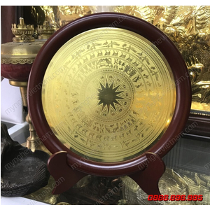 Đĩa mặt trống đồng quà tặng đường kính 23cm