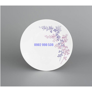 DĨA TRÒN ẢO 22CM DAISY CỎ TÍM