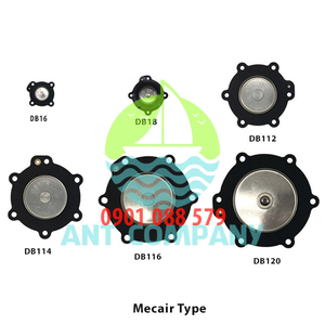 Màng van giũ bụi Mecair DB120-DB16 Diaphragm seal Solenoid Pulse Valves