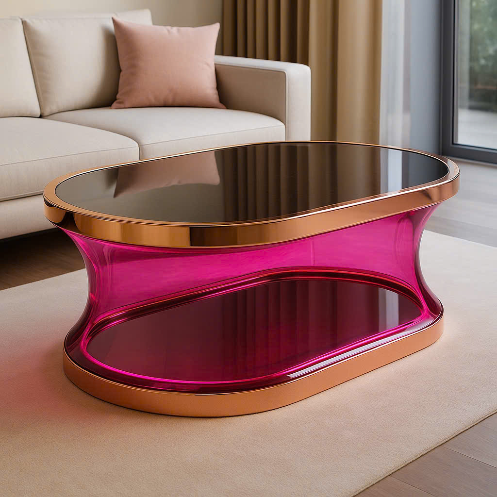 💎 DỊCH VỤ SẢN XUẤT – THI CÔNG BÀN TRÀ SOFA THEO YÊU CẦU | BÀN AURORA HỒNG ÁNH KIM | CITYBUILDING 💎✨