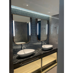 💎 DỊCH VỤ SẢN XUẤT – THI CÔNG GƯƠNG NHÀ TẮM KHUNG INOX MẠ VÀNG PVD | CITYBUILDING HÀ NỘI & TP.HCM