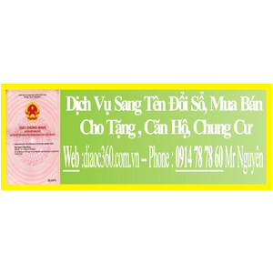Dịch Vụ Sang Tên Đổi Sổ Căn Hộ Chung Cư Quận Bình Tân
