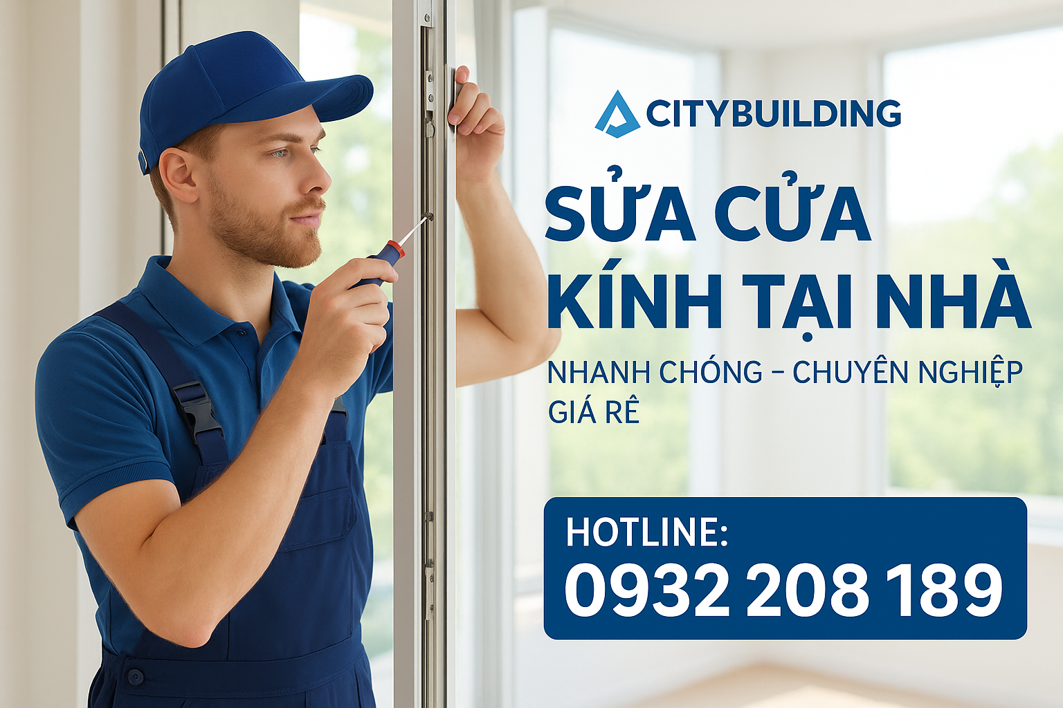 🔥 DỊCH VỤ SỬA KÍNH CƯỜNG LỰC – THAY PHỤ KIỆN CITYBUILDING
