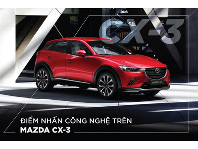 ĐIỂM NHẤN CÔNG NGHỆ TRÊN MAZDA CX-3 VỪA RA MẮT