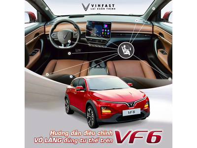 Điều chỉnh vô lăng đúng tư thế trên VF 6