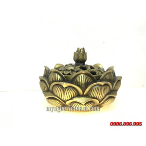 Đỉnh đốt trầm hoa sen đường kính 12cm