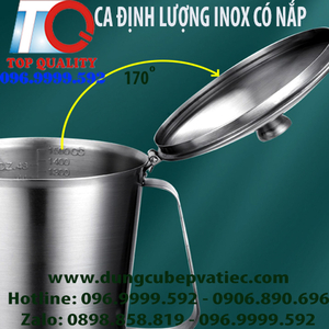 CA ĐỊNH LƯỢNG BẰNG INOX CÓ NẮP