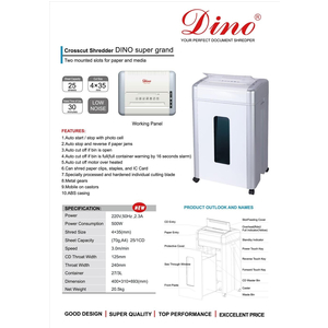 Máy hủy giấy Dino Super Grand