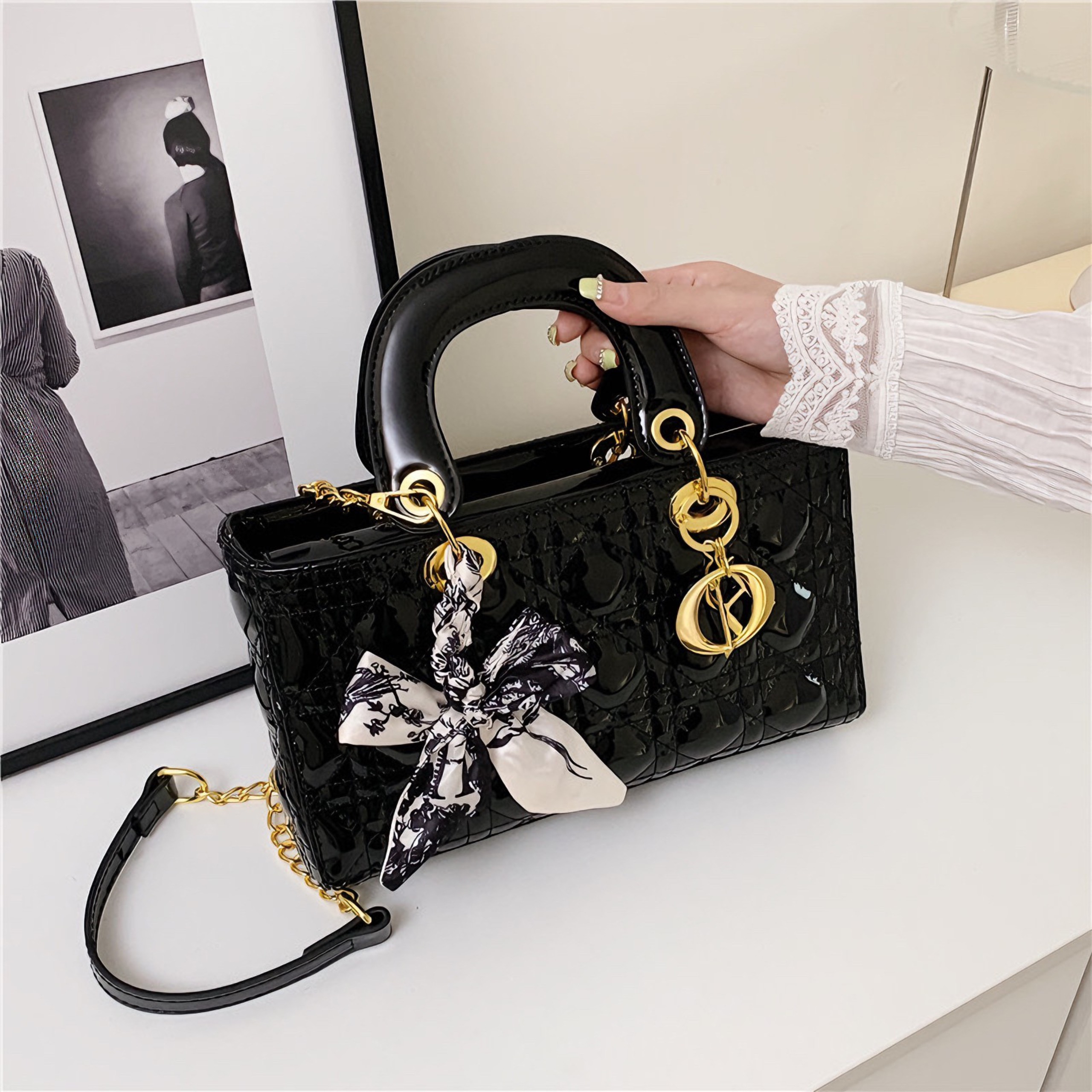 TÚI XÁCH NỮ Di0R MEDIUM LADY D-JOY MÃ 3003