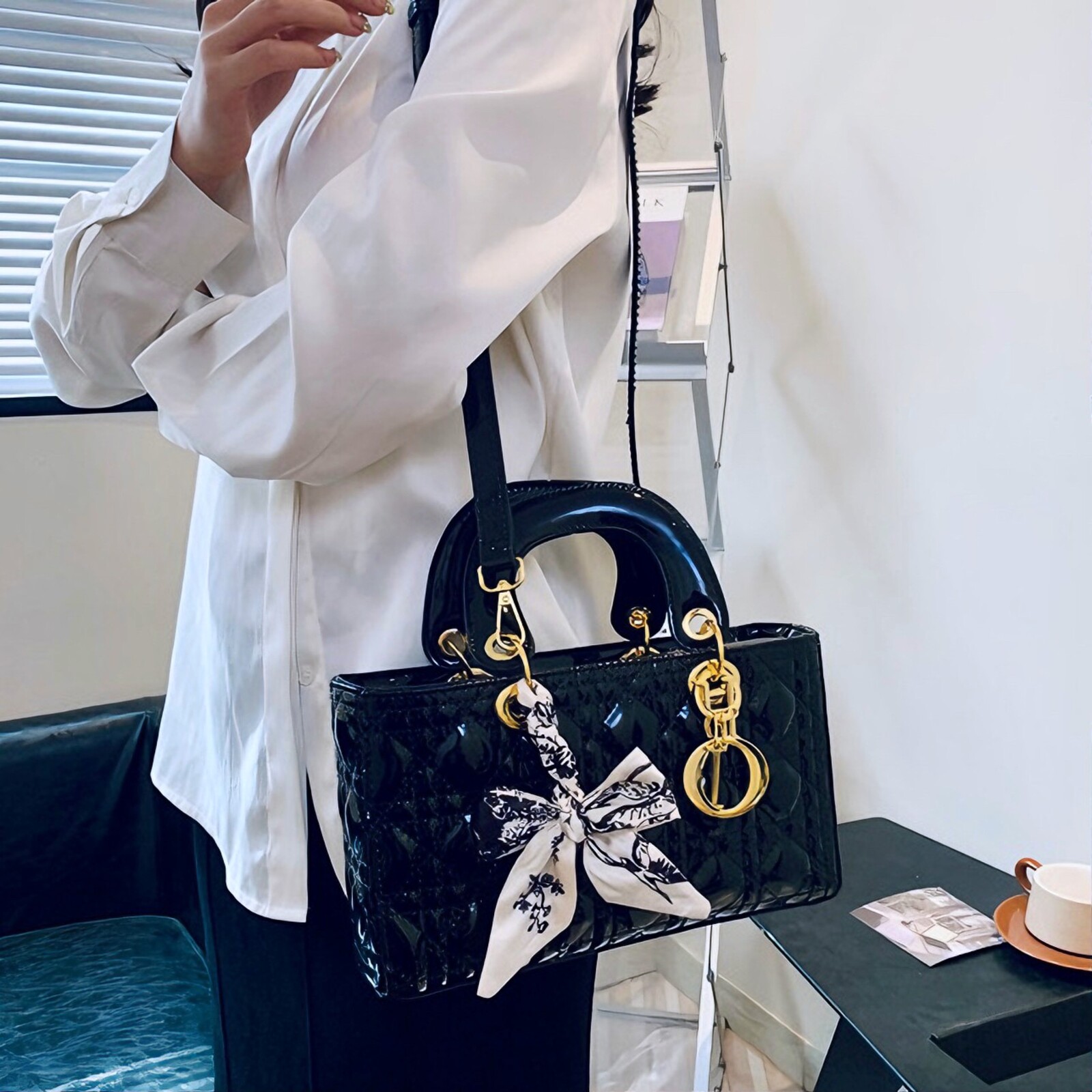 TÚI XÁCH NỮ Di0R MEDIUM LADY D-JOY MÃ 3003